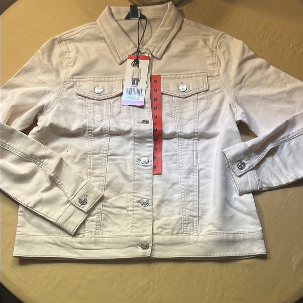 Buffalo David Bitton Cream Jean Jacket Classic Style